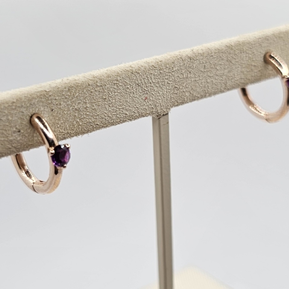 🎁 Authentic Pandora ROSE HOOP EARRINGS - Picture 8 of 9